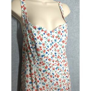 Old Navy Linen Blend Midi Sundress XL French Floral Feminine Touch Cottage Core